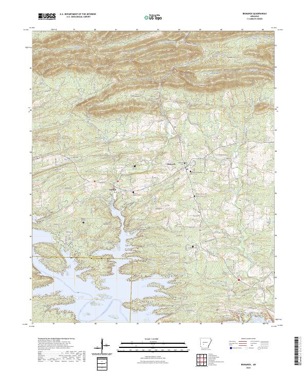 Bismarck topographic map thumbnail