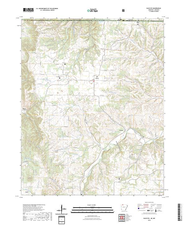 Blue Eye topographic map thumbnail