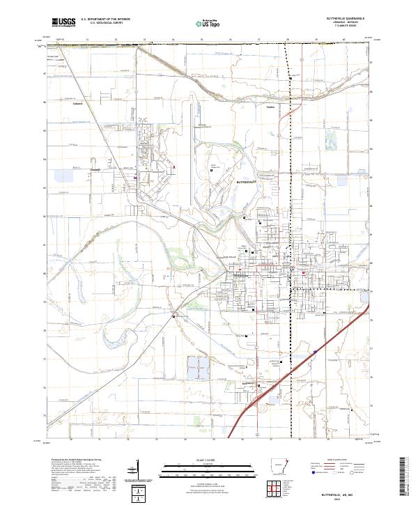 Blytheville topographic map thumbnail
