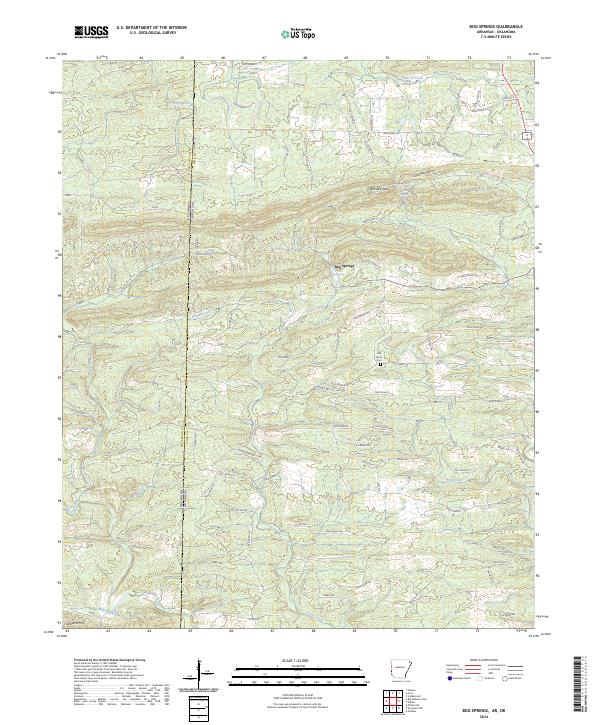 Bog Springs topographic map thumbnail