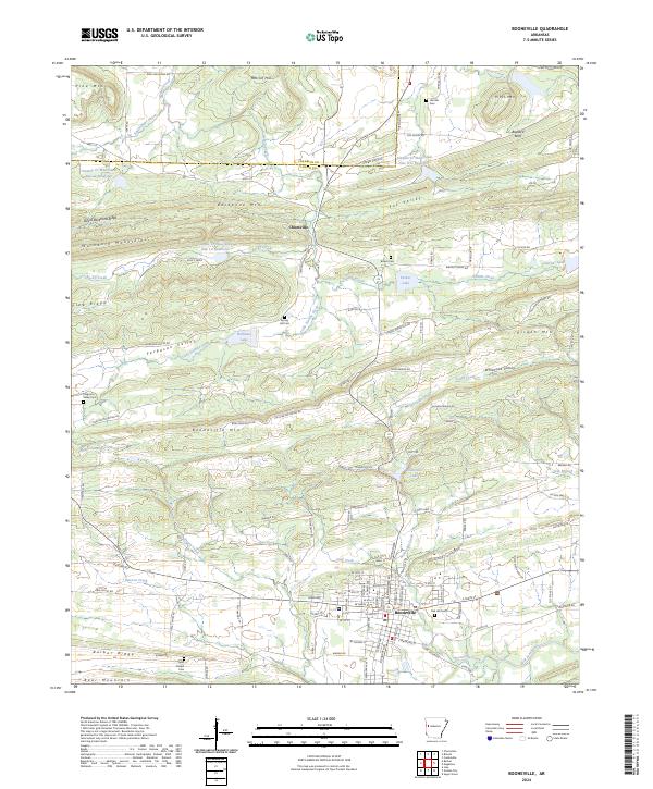 Booneville topographic map thumbnail