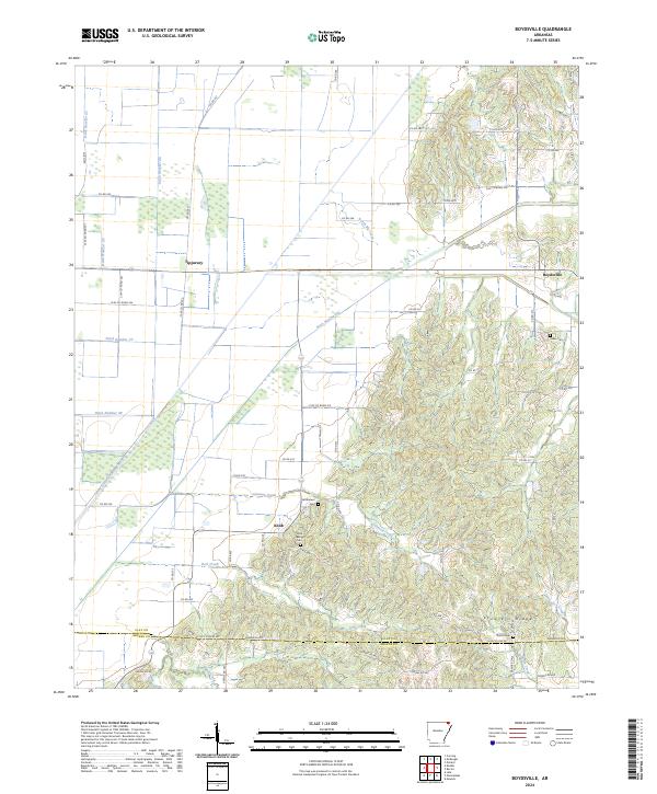 Boydsville topographic map thumbnail