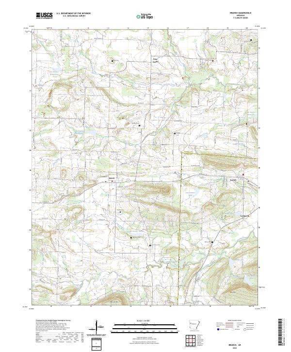 Branch topographic map thumbnail