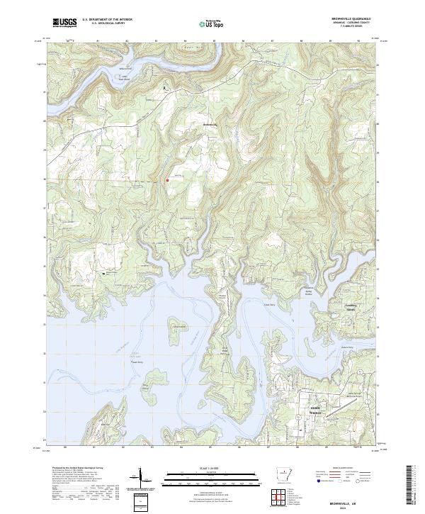 Brownsville topographic map thumbnail