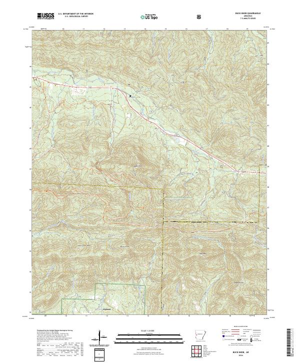 Buck Knob topographic map thumbnail
