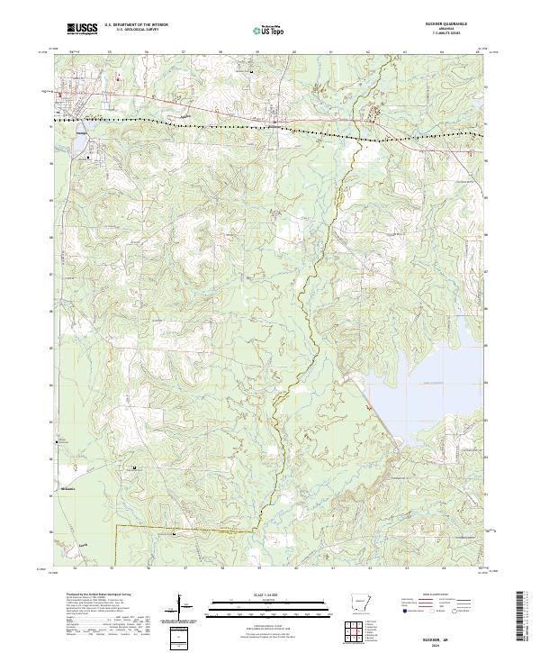 Buckner topographic map thumbnail