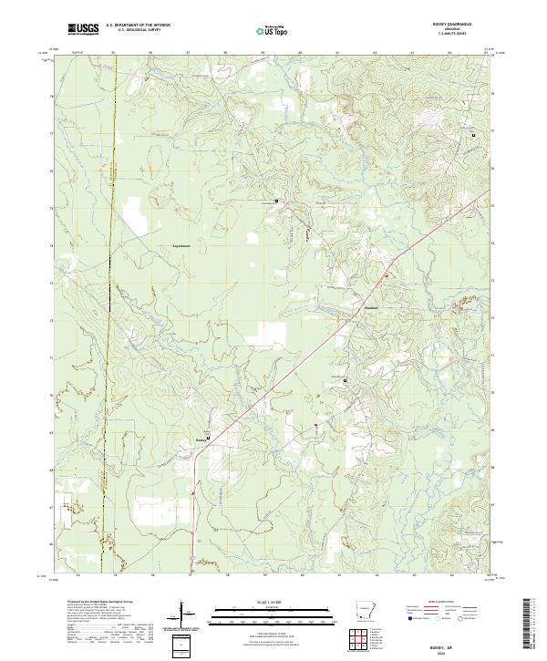 Bussey topographic map thumbnail