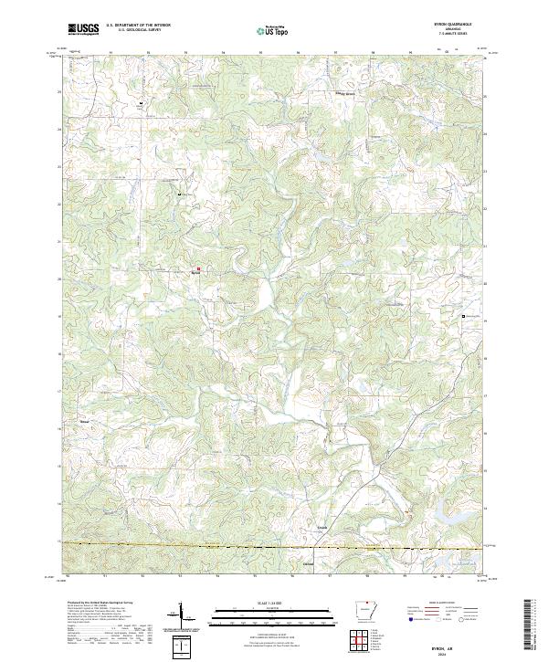 Byron topographic map thumbnail