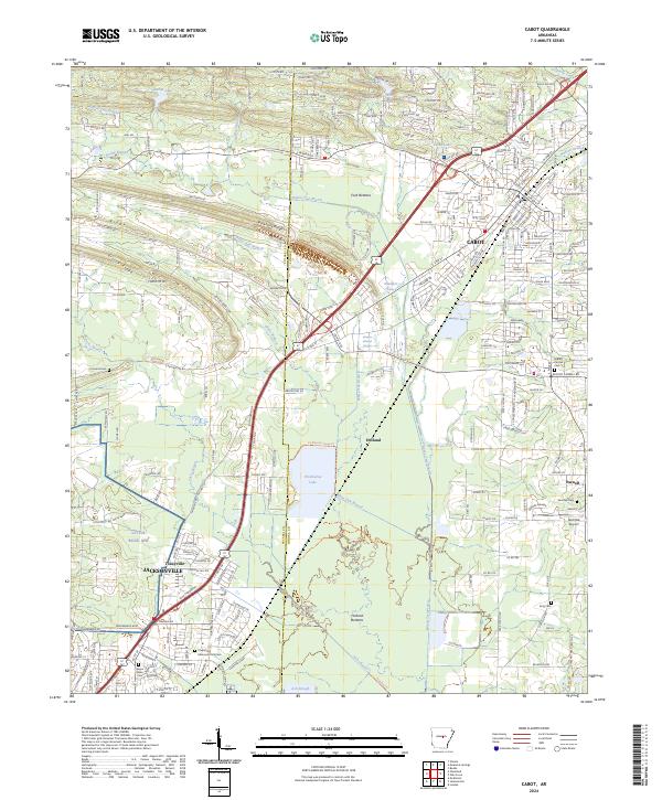 Cabot topographic map thumbnail