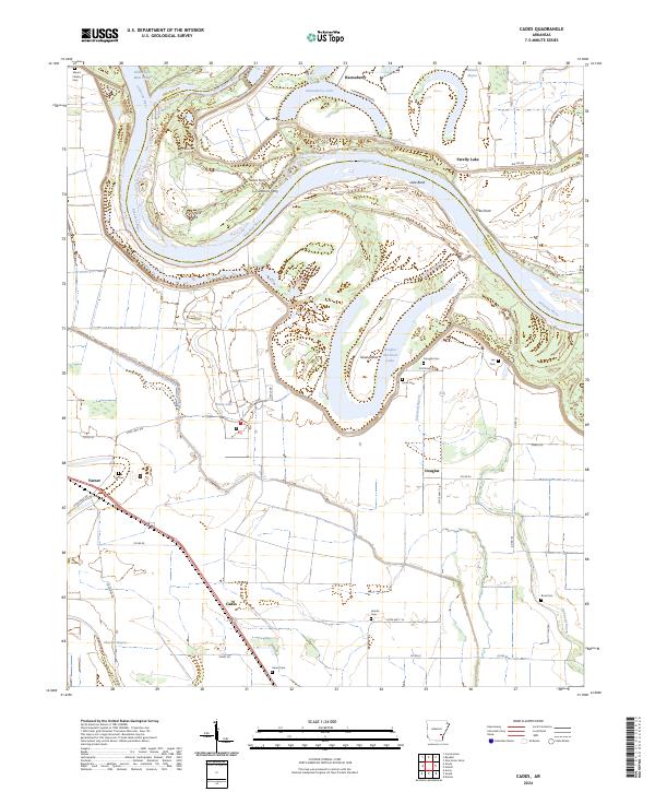 Cades topographic map thumbnail