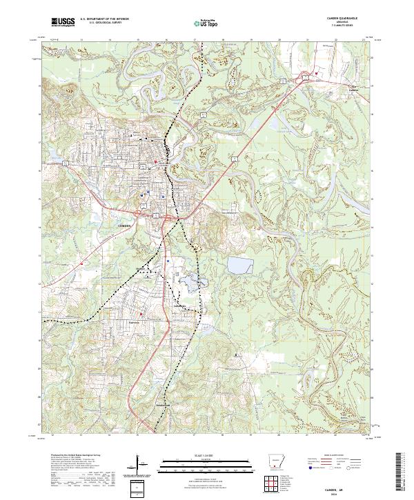 Camden topographic map thumbnail