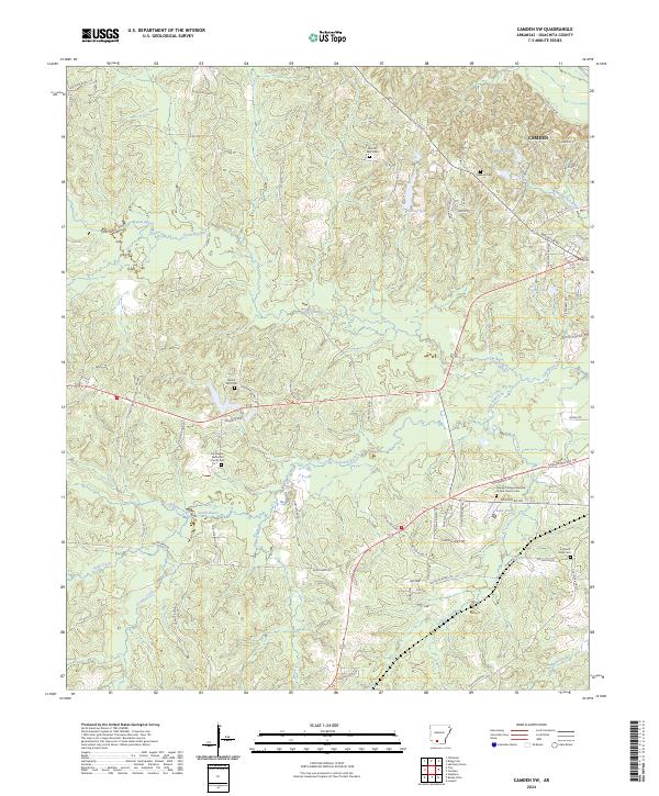 Camden SW topographic map thumbnail