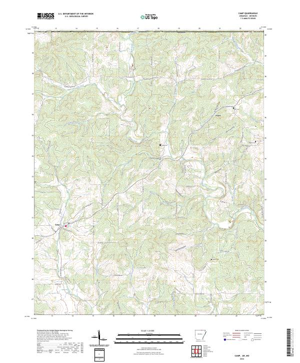 Camp topographic map thumbnail