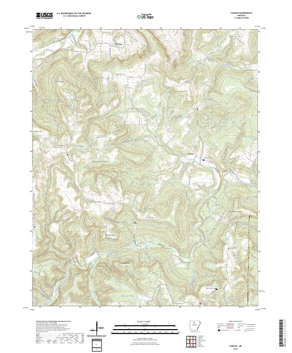 Canaan topographic map thumbnail