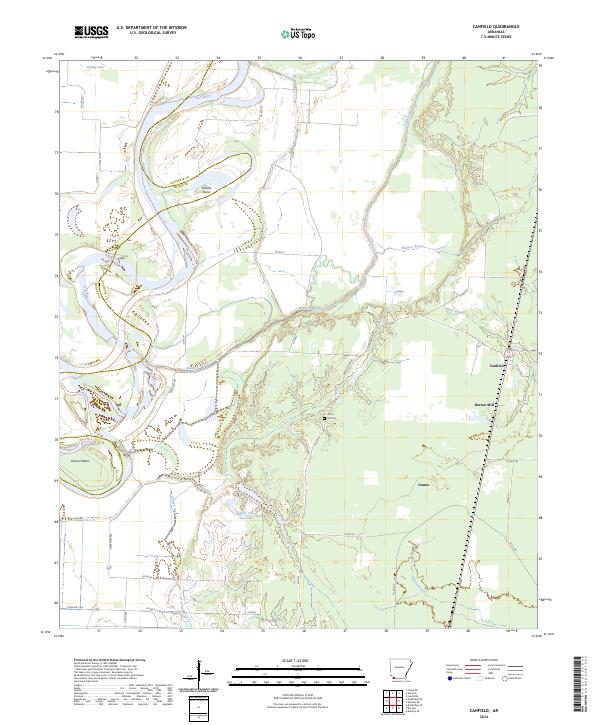 Canfield topographic map thumbnail
