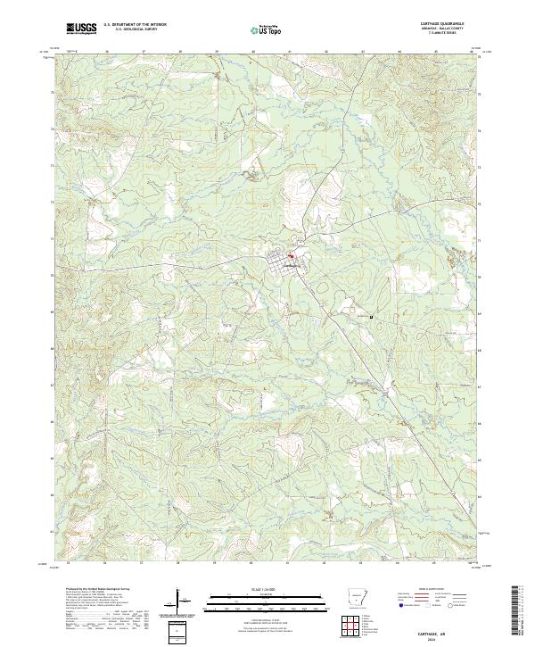 Carthage topographic map thumbnail