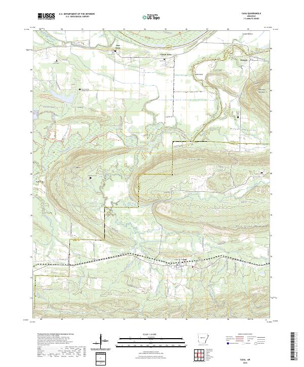 Casa topographic map thumbnail