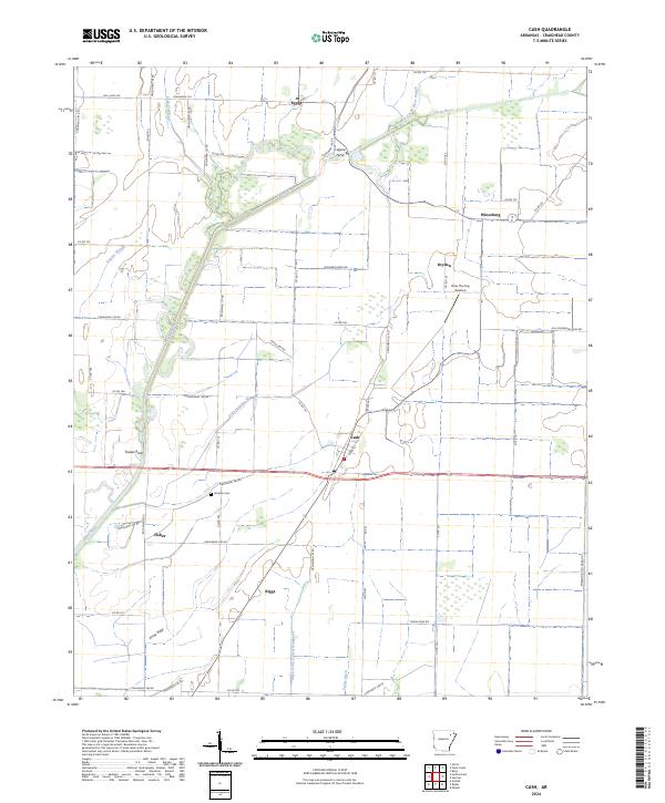 Cash topographic map thumbnail