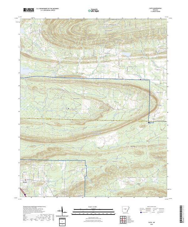 Cato topographic map thumbnail