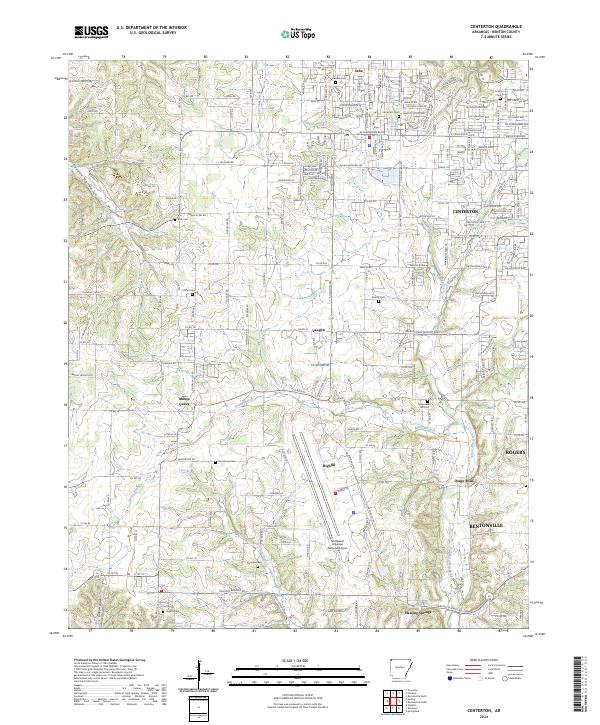 Centerton topographic map thumbnail