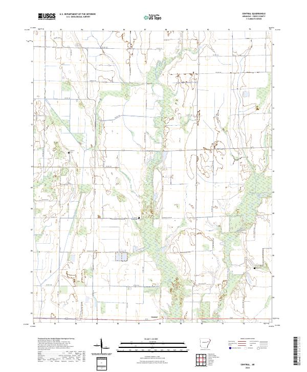 Central topographic map thumbnail
