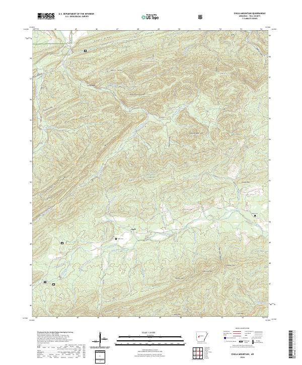 Chula Mountain topographic map thumbnail