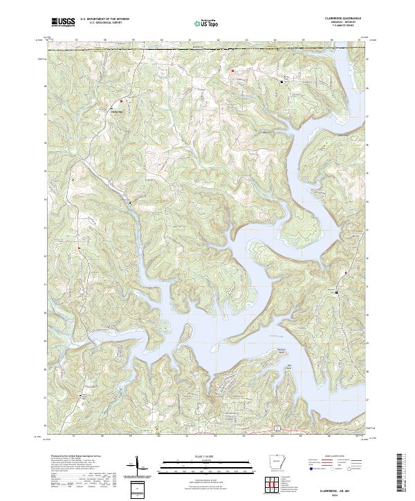 Clarkridge topographic map thumbnail
