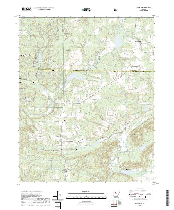 Cleveland topographic map thumbnail