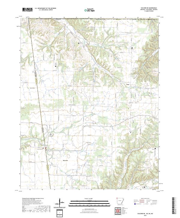 Colcord NE topographic map thumbnail