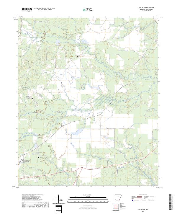 Collins NW topographic map thumbnail