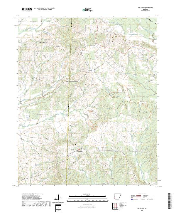 Columbus topographic map thumbnail