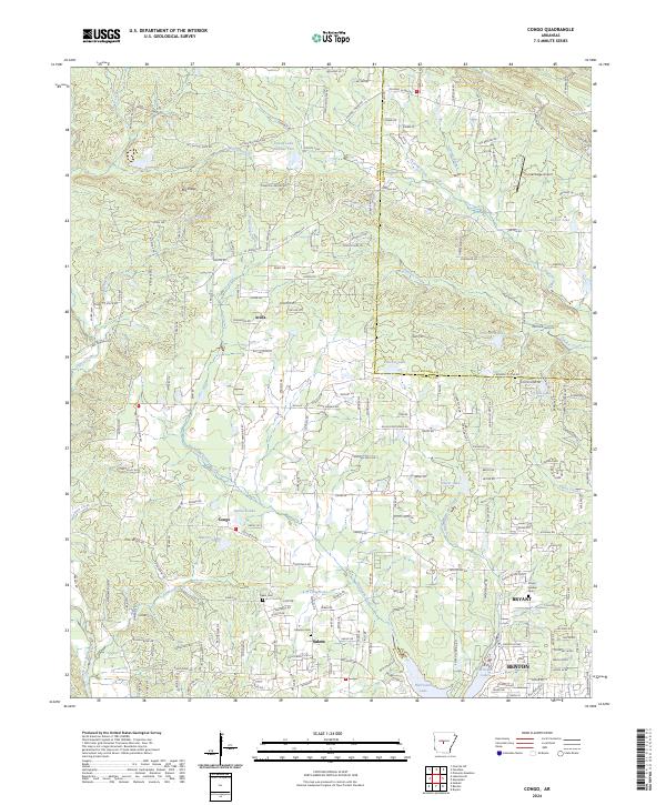 Congo topographic map thumbnail