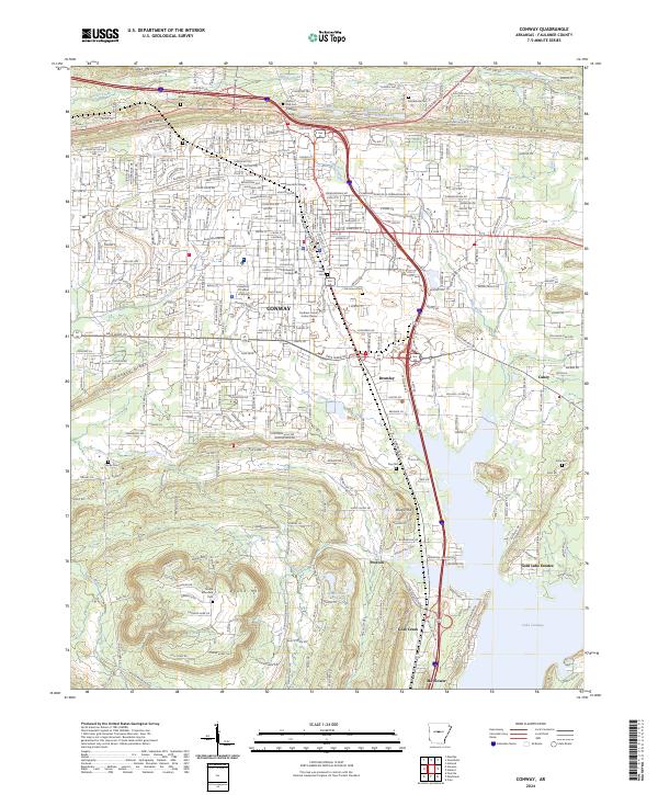 Conway topographic map thumbnail