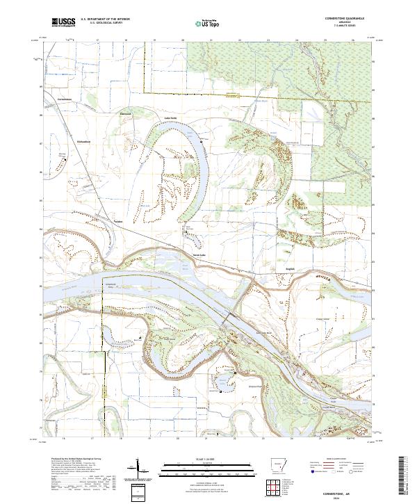 Cornerstone topographic map thumbnail