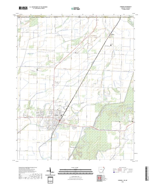Corning topographic map thumbnail