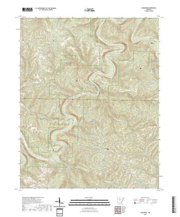Cozahome topographic map thumbnail