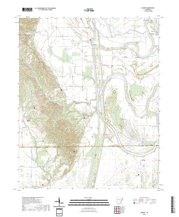 Dansby topographic map thumbnail
