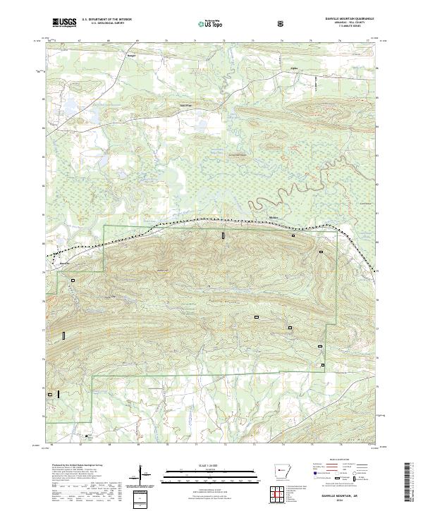 Danville Mountain topographic map thumbnail