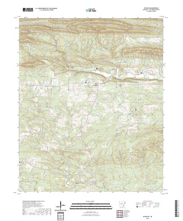 De Roche topographic map thumbnail