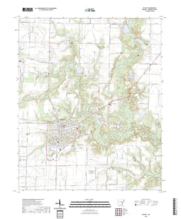 De Witt topographic map thumbnail