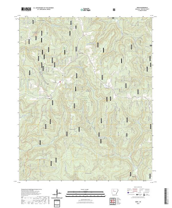 Deer topographic map thumbnail