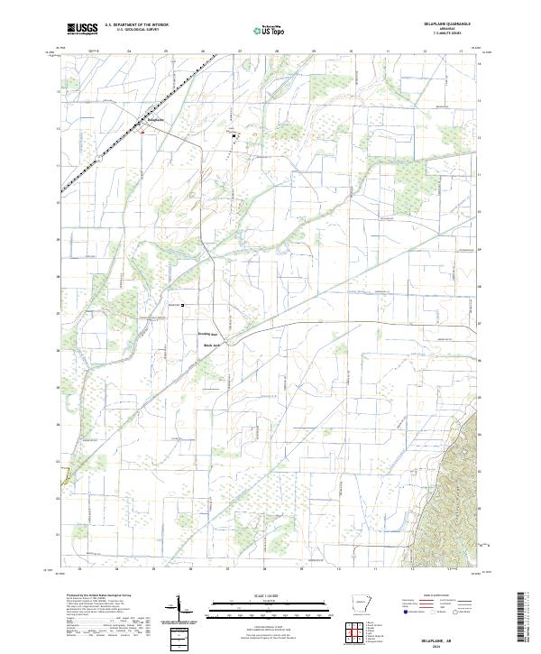 Delaplaine topographic map thumbnail