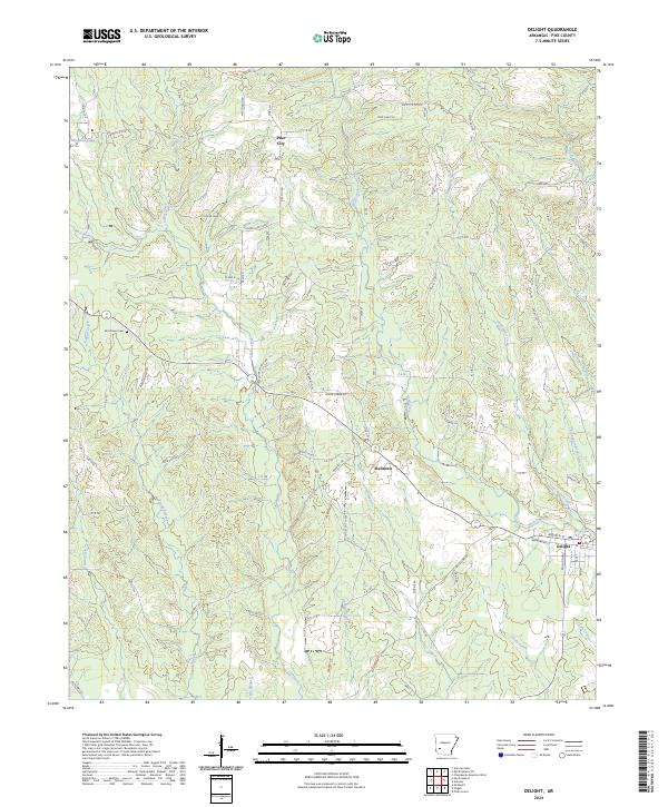 Delight topographic map thumbnail