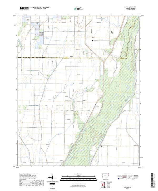 Dixie topographic map thumbnail