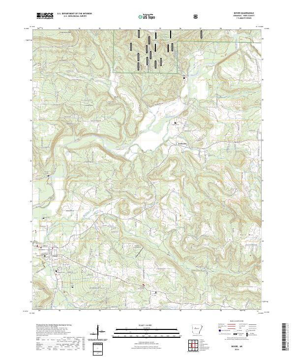Dover topographic map thumbnail