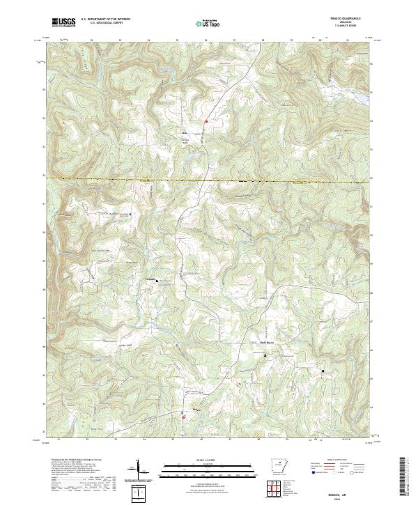 Drasco topographic map thumbnail