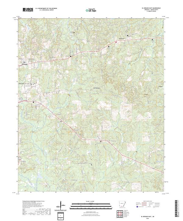 El Dorado East topographic map thumbnail