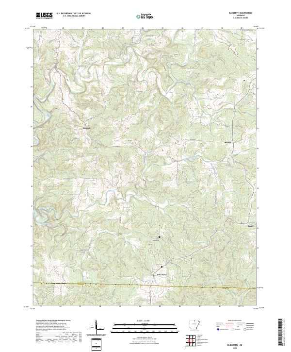 Elizabeth topographic map thumbnail