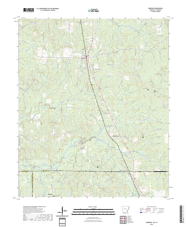 Emerson topographic map thumbnail