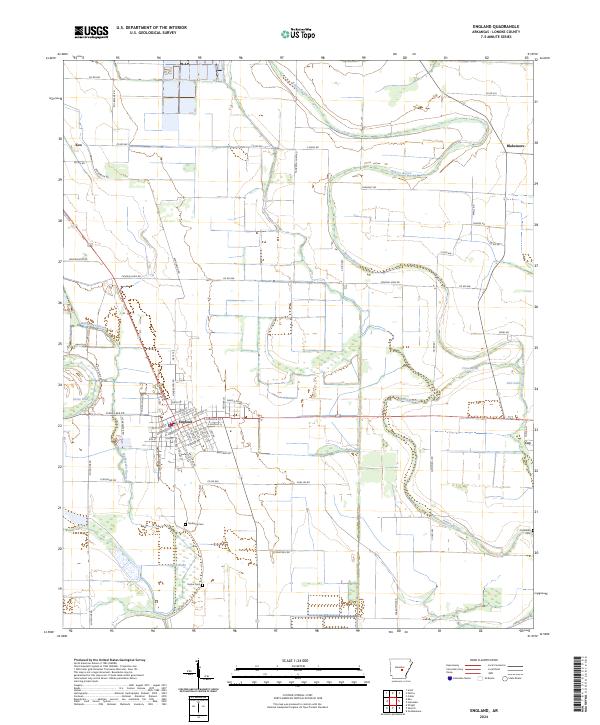 England topographic map thumbnail